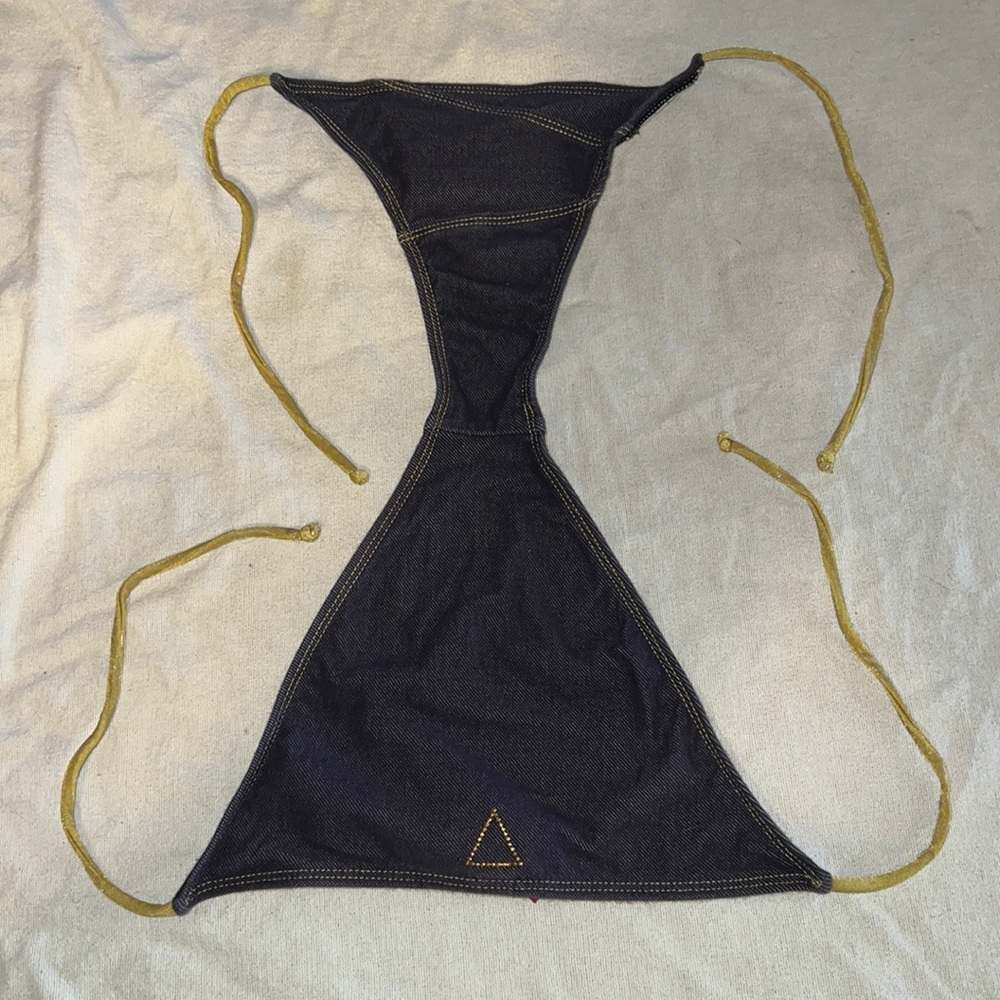Reversible, guess USA small petite bikini with tie strings